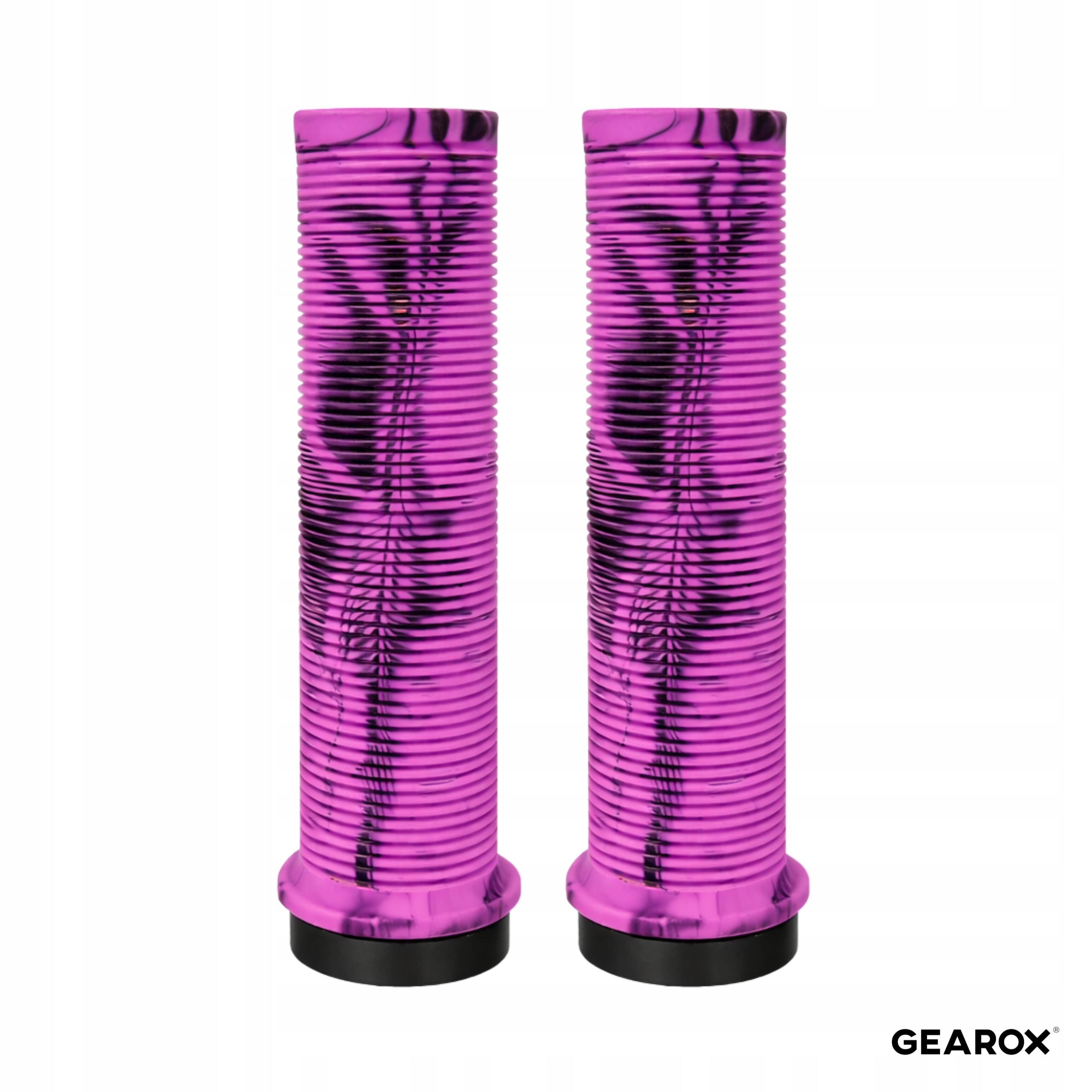 BICYCLE GRIPS FOR HANDLEBARS SHOCK-ABSORBING NON-SLIP RUBBER PURPLE Packaging status original