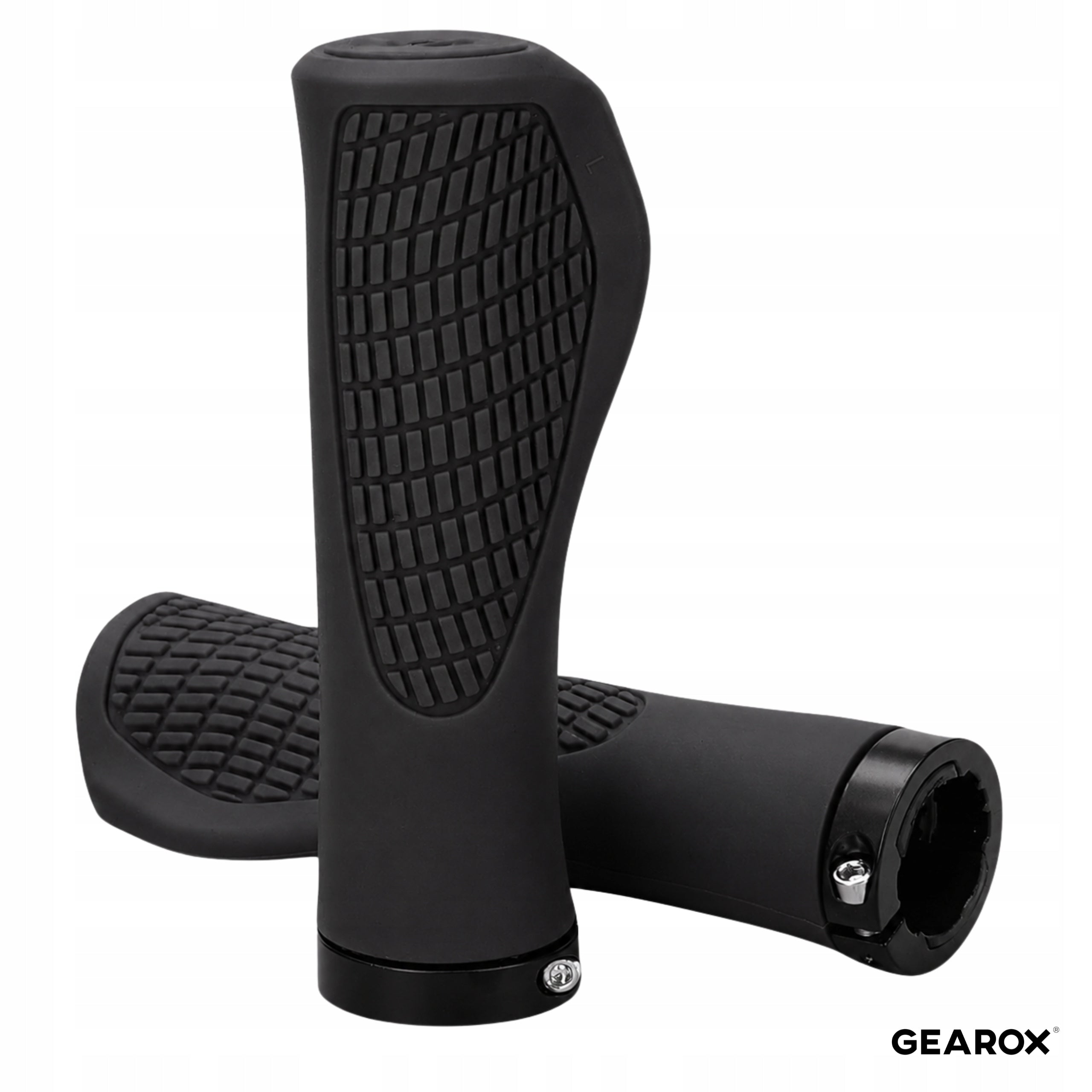 BICYCLE GRIPS HANDLES FOR BIKE COMFORTABLE NON-SLIP 2PCS BLACK Packaging status original