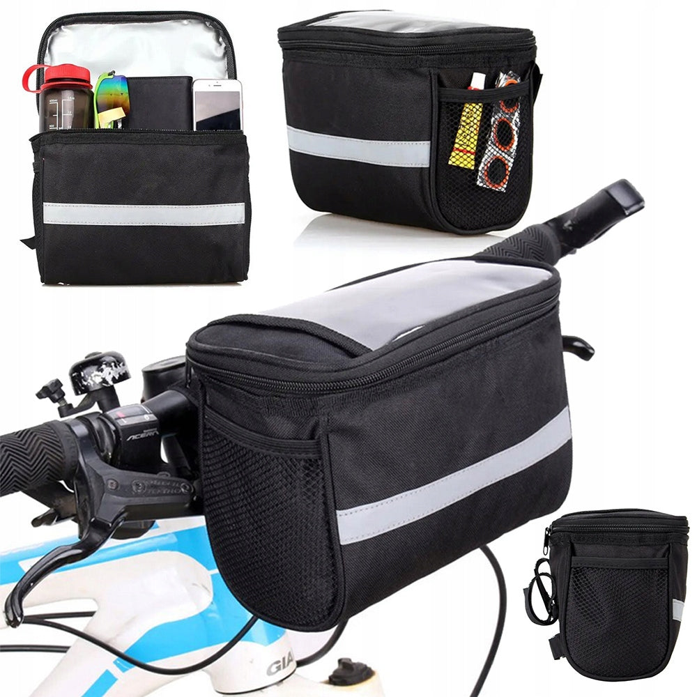 BICYCLE HANDLEBAR BAG BICYCLE POUCH 3,5L CASE PHONE WATERPROOF Manufacturer code 6001860stn