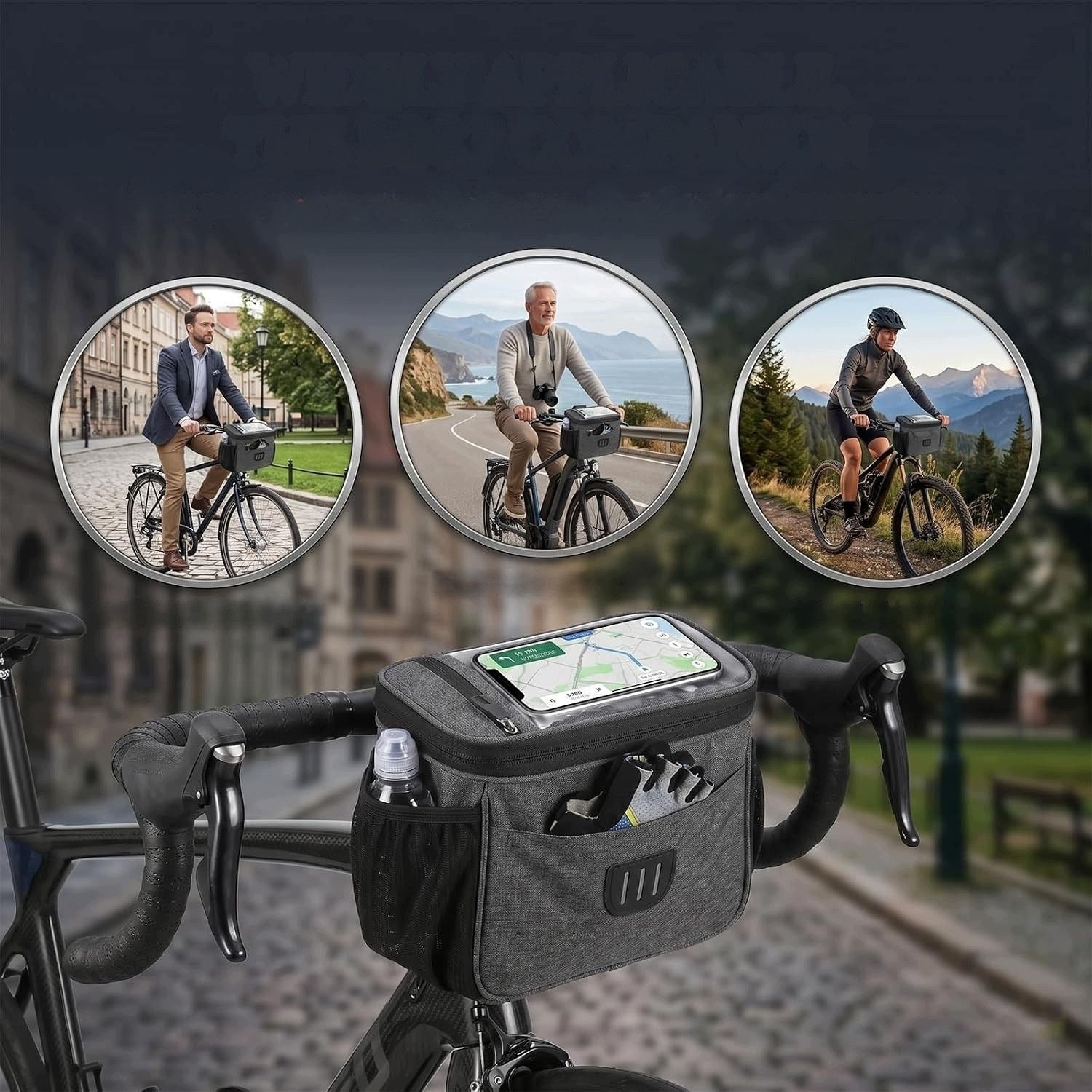 BICYCLE HANDLEBAR BAG WATERPROOF 5,6 L Manufacturer code 5900380916173