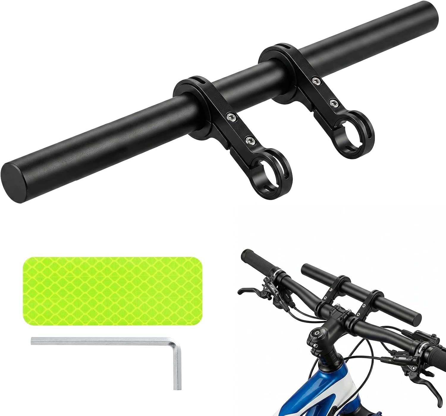 BICYCLE HANDLEBAR EXTENSION 300 mm ALUMINUM GPS BIKE HOLDER