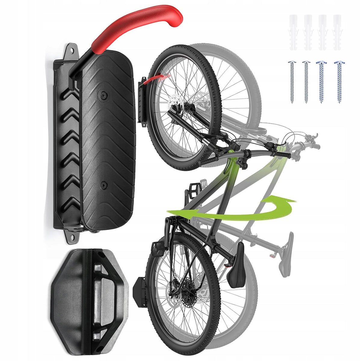 BICYCLE HANGER WALL HANGER SWIVEL HOLDER FOLDING ADJUSTABLE HOOKS Packaging status original
