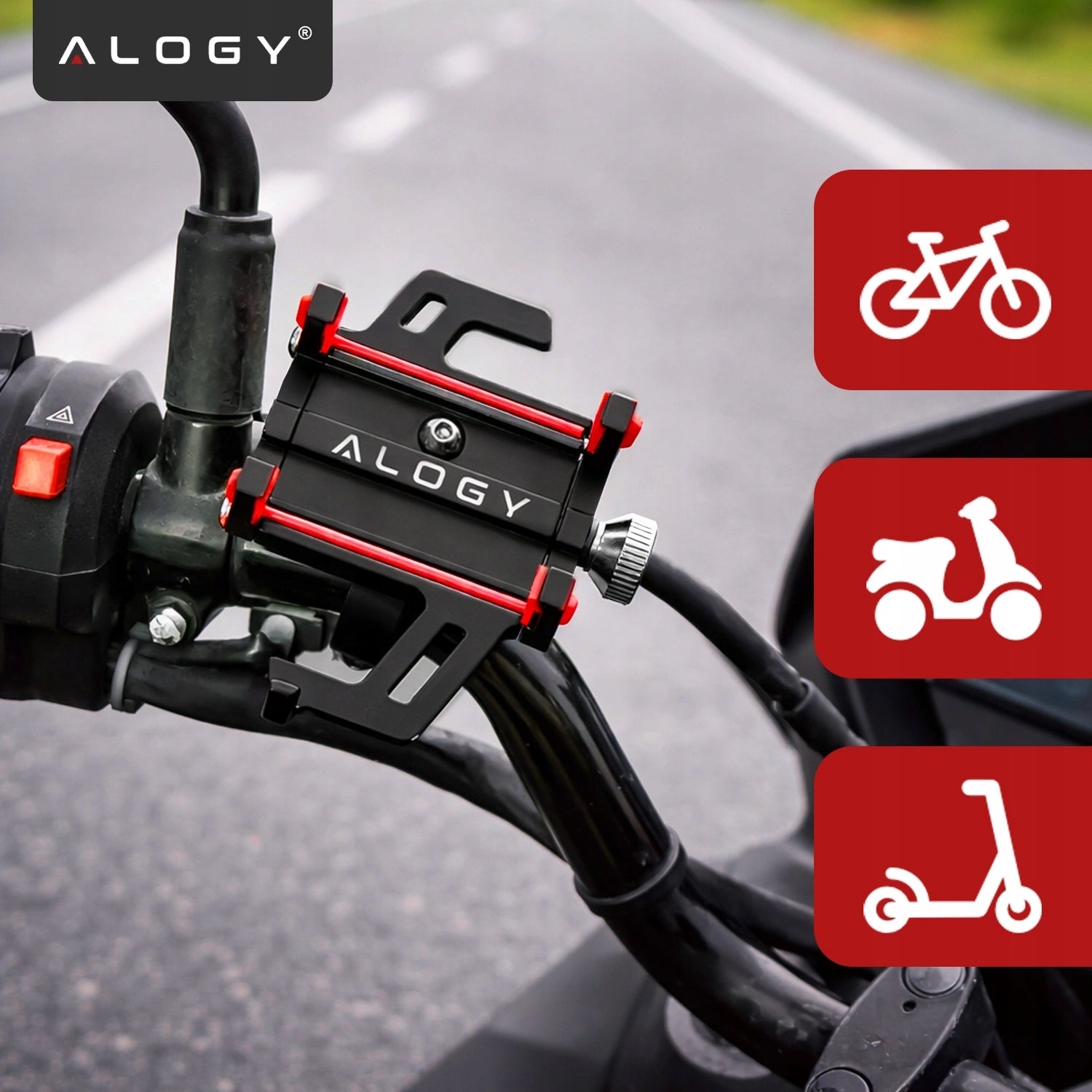 BICYCLE HOLDER ALUMINUM FOR PHONE HANDLEBAR FOR STROLLER SCOOTER MOTOR For mobile
