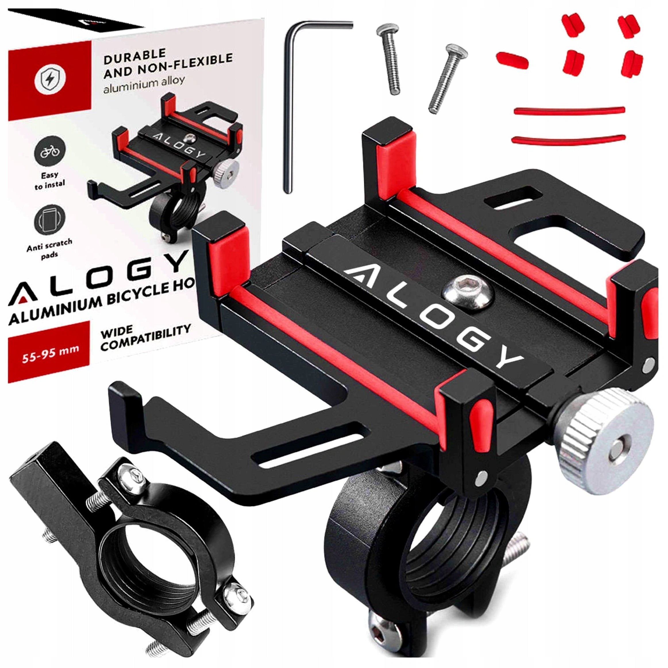 BICYCLE HOLDER ALUMINUM FOR PHONE HANDLEBAR FOR STROLLER SCOOTER MOTOR Packaging status original