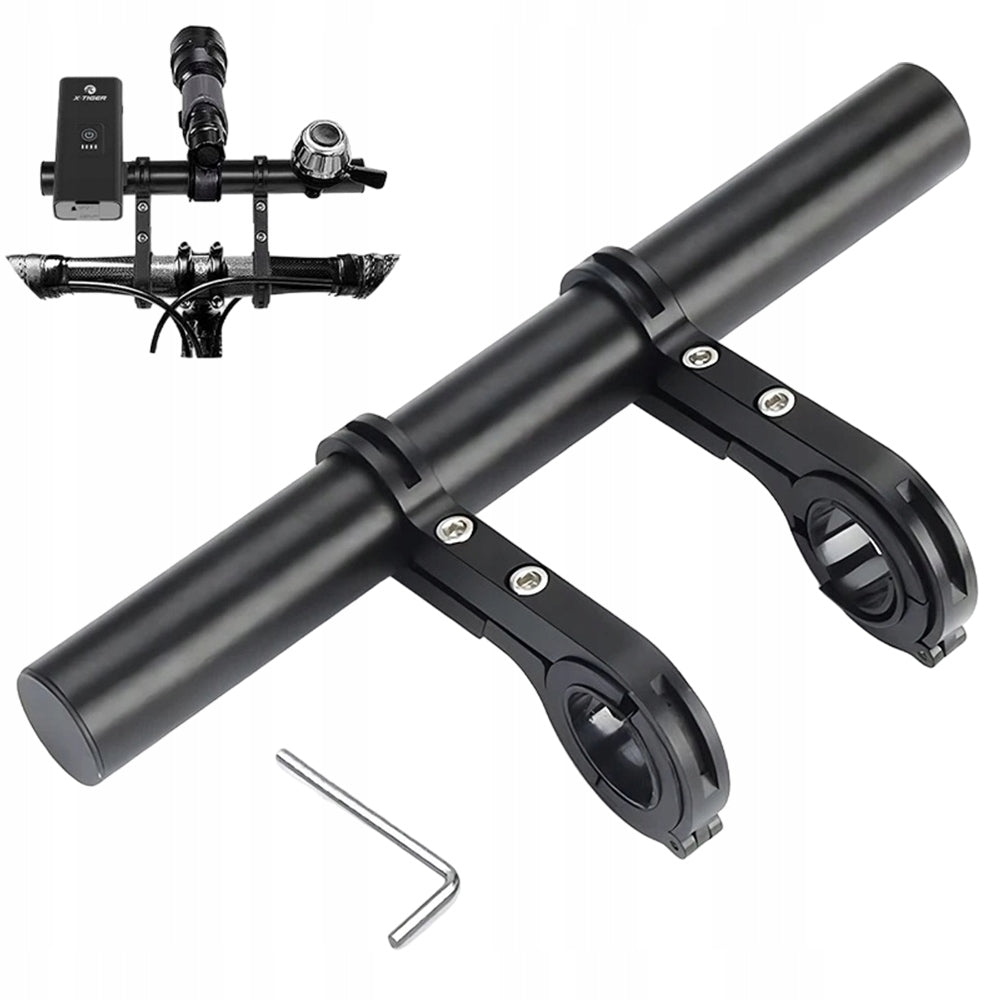 BICYCLE HOLDER BICYCLE HANDLEBAR EXTENSION 20,2 CM ALUMINIUM BLACK