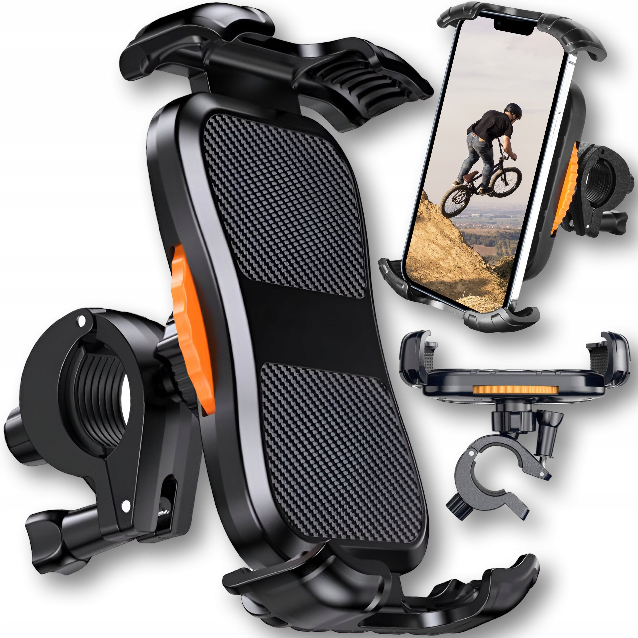 BICYCLE HOLDER FOR HANDLEBAR ANTI SHOCK 360° UNIVERSAL