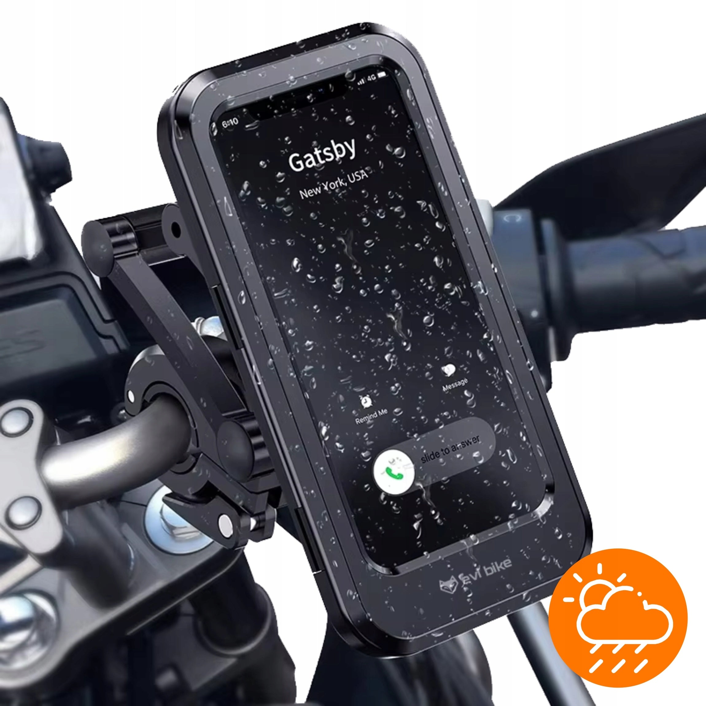 BICYCLE HOLDER FOR PHONE HANDLEBAR MOTORCYCLE BIKE WATERPROOF 360 DEGREE Model WODOODPORNY 360* PRO+