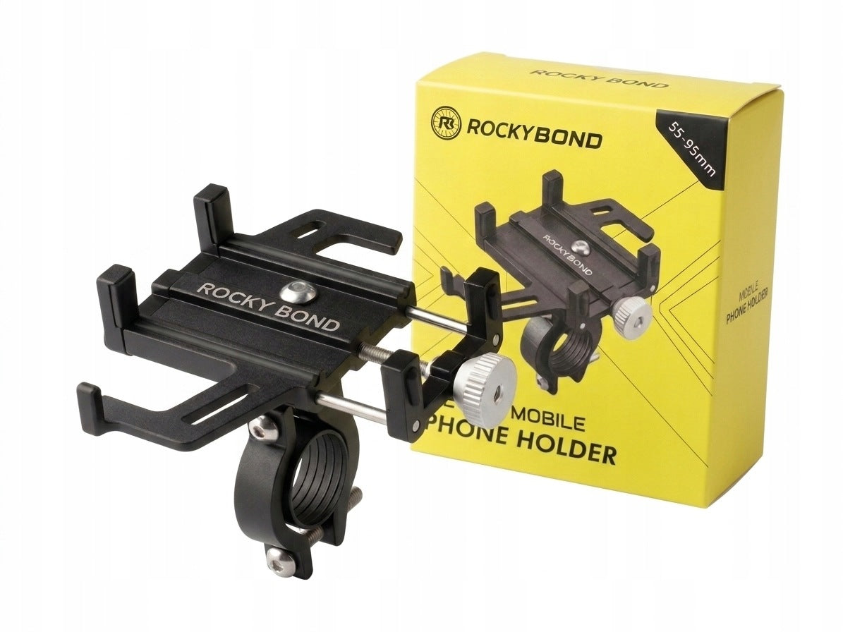 BICYCLE HOLDER FOR PHONE MOUNTED ON ALUMINUM HANDLEBAR - ROCKY BOND Manufacturer code 26939
