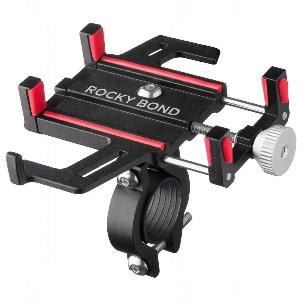 BICYCLE HOLDER FOR PHONE MOUNTED ON ALUMINUM HANDLEBAR - ROCKY BOND Packaging status original