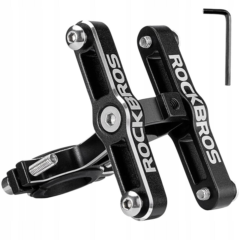 BICYCLE HOLDER FOR SEAT POST ADAPTER ATTACHMENT TO ALUMINUM WATER BOTTLE BASKETS