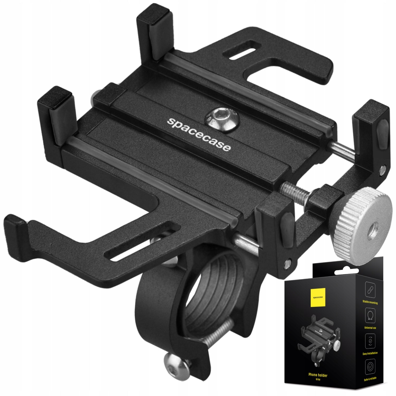 BICYCLE HOLDER SPACECASE FOR PHONE HANDLEBAR FOR BICYCLE ALUMINUM STRONG