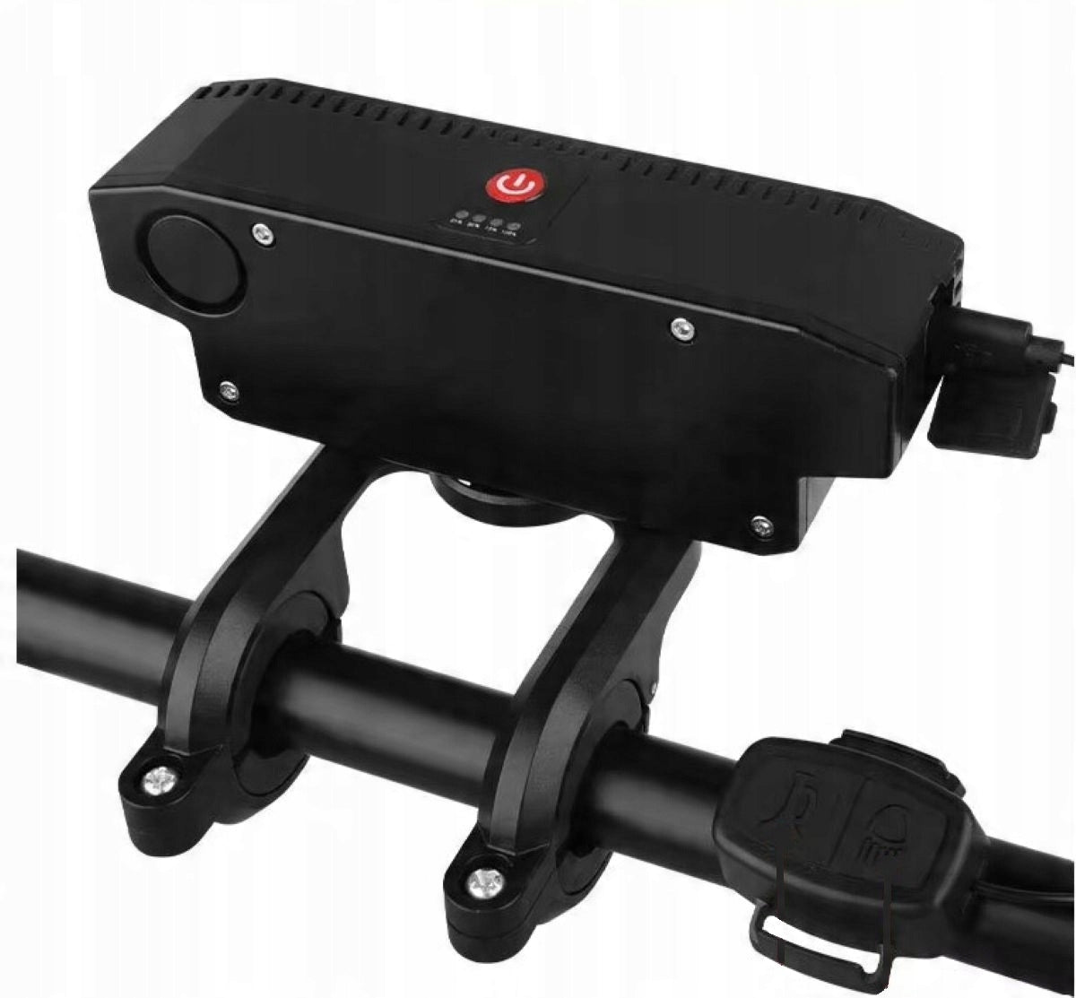 BICYCLE HORN BELL WITH POWERFUL 8 LED+20 SMD USB LAMP Manufacturer code LAMPA PRZEDNIA WODOODPORNA NA ROWER Z 8 DIOD