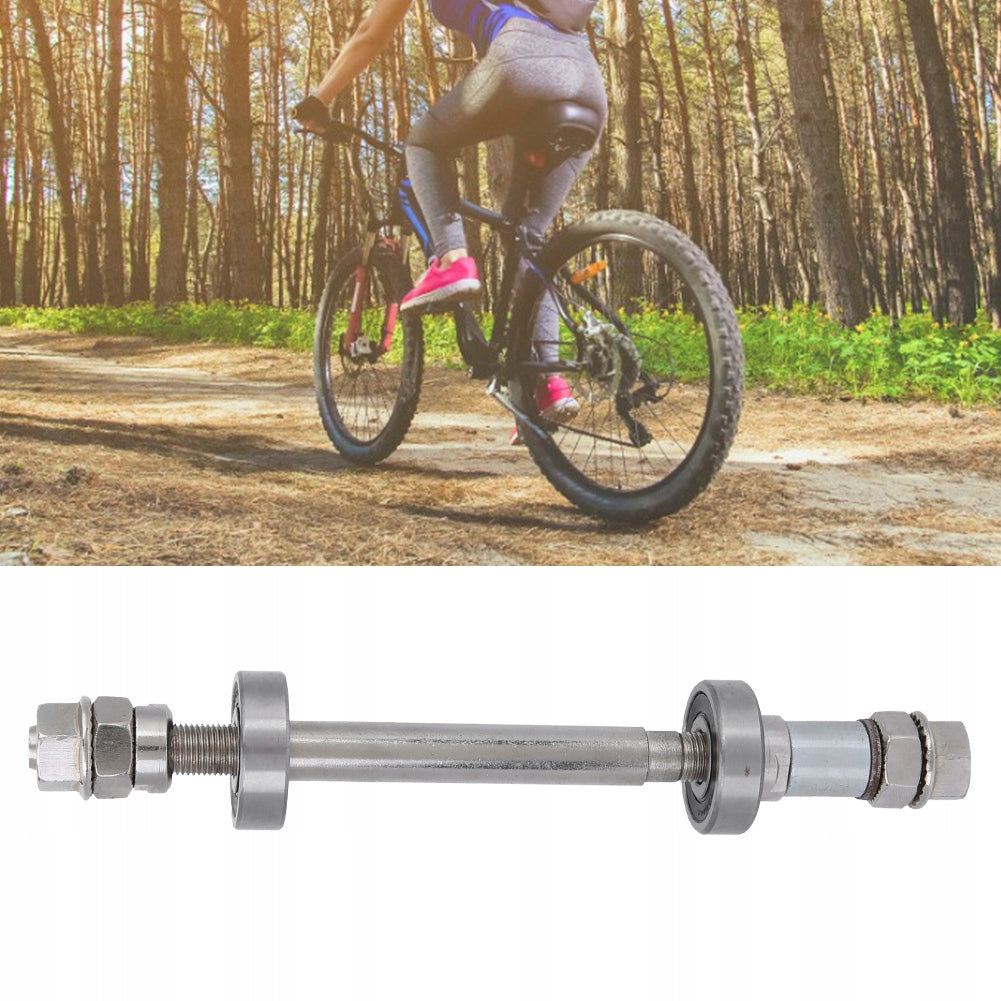 BICYCLE HUB AXLE FOR REAR WHEEL BEARINGS FOR FREEWHEEL FULL COMPLETE Color multicolor