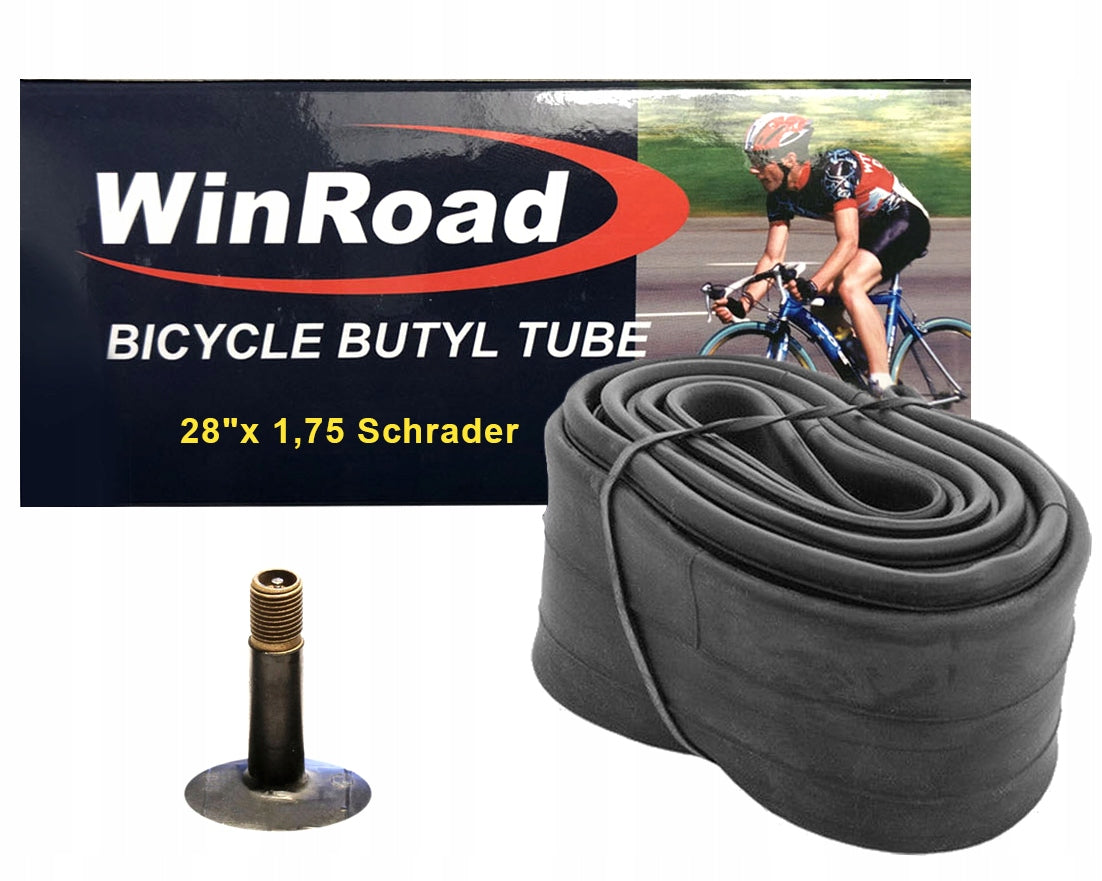 BICYCLE INNER TUBE 28" BICYCLE WINROAD CAR VALVE 48mm 28"x1,75