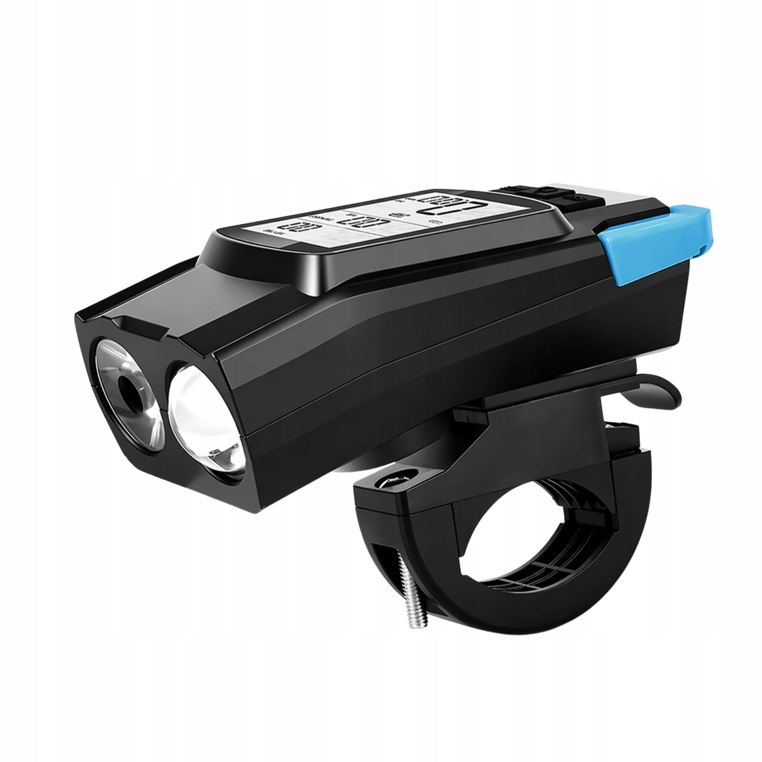BICYCLE LAMP 2XLED FRONT REAR 4in1 BELL COUNTER STRONG WATERPROOF Brand Aptel