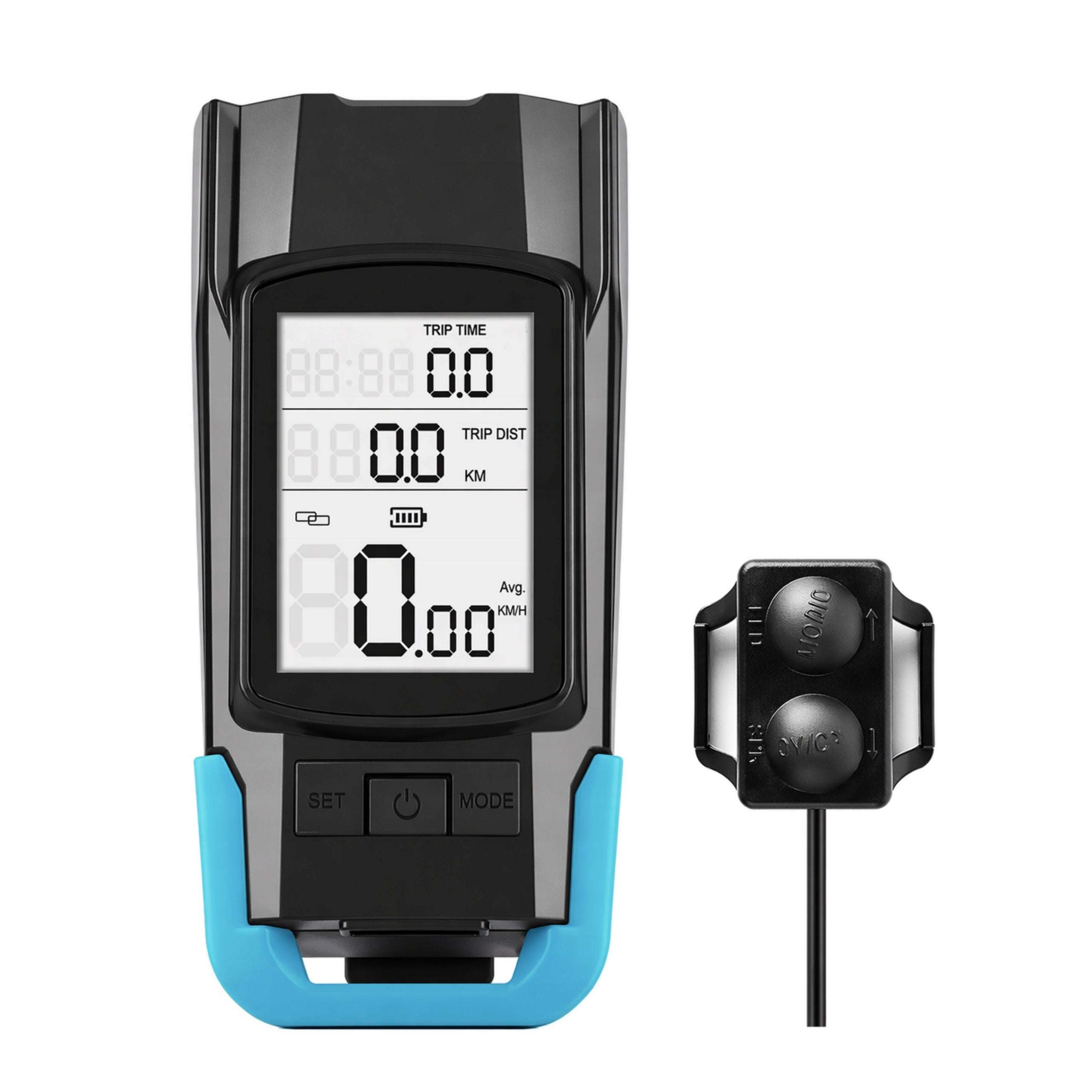 BICYCLE LAMP 2XLED FRONT REAR 4in1 BELL COUNTER STRONG WATERPROOF Packaging status original