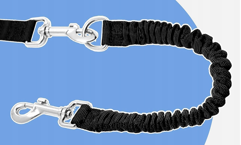 BICYCLE LEASH WITH BOOM BICYCLE TOW FOR DOG + SHOCK ABSORBER BAR Maximum leash length 0.7 m