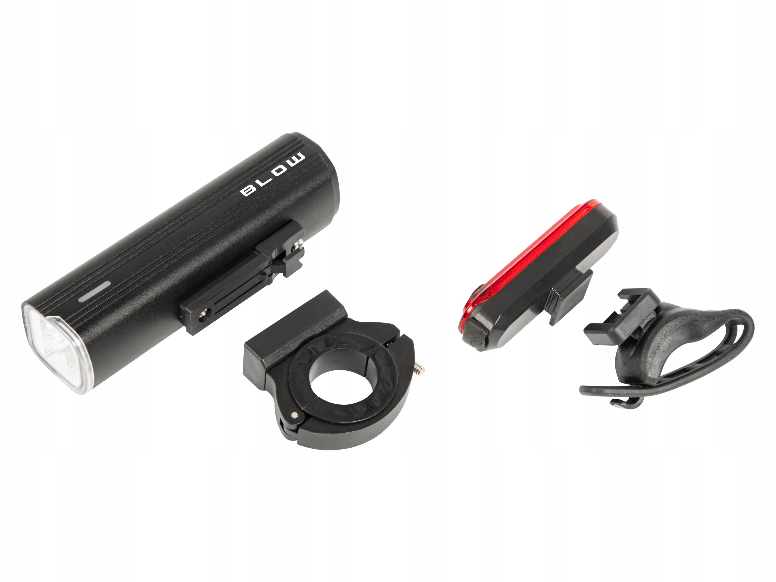 BICYCLE LIGHT 1000 LM METAL USB POWERBANK 4800 mAH + FRONT REAR SET Light source LED
