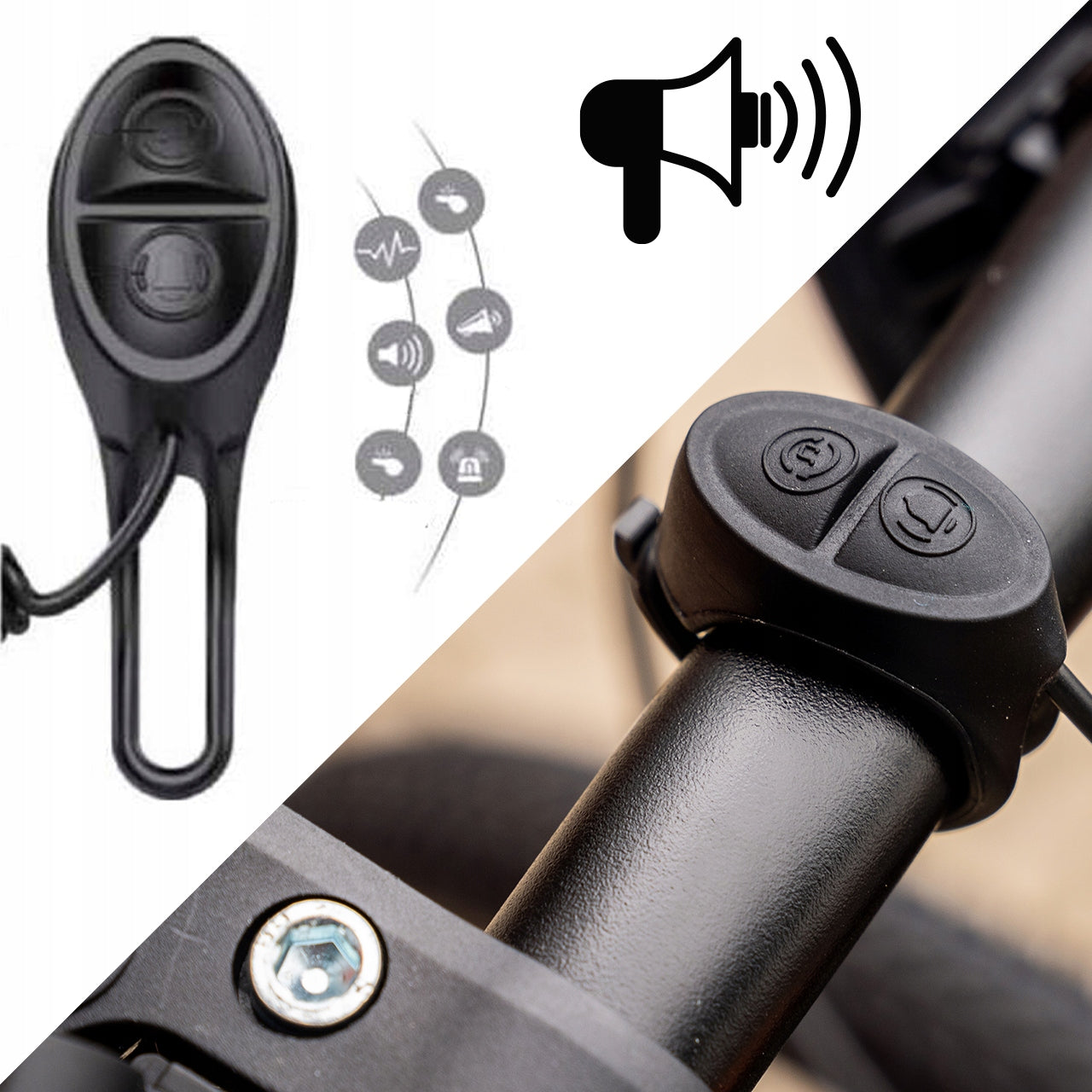 BICYCLE LIGHT BATTERY COUNTER HORN FRONT REAR FOR BIKE USB CABLE Manufacturer code 110423