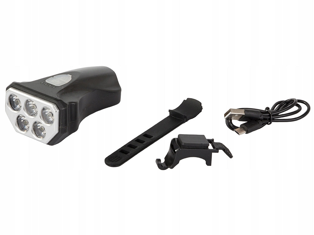 BICYCLE LIGHT FRONT LED 5 LED USB FOR BICYCLE LED STRONG EAN (GTIN) 5907451333976
