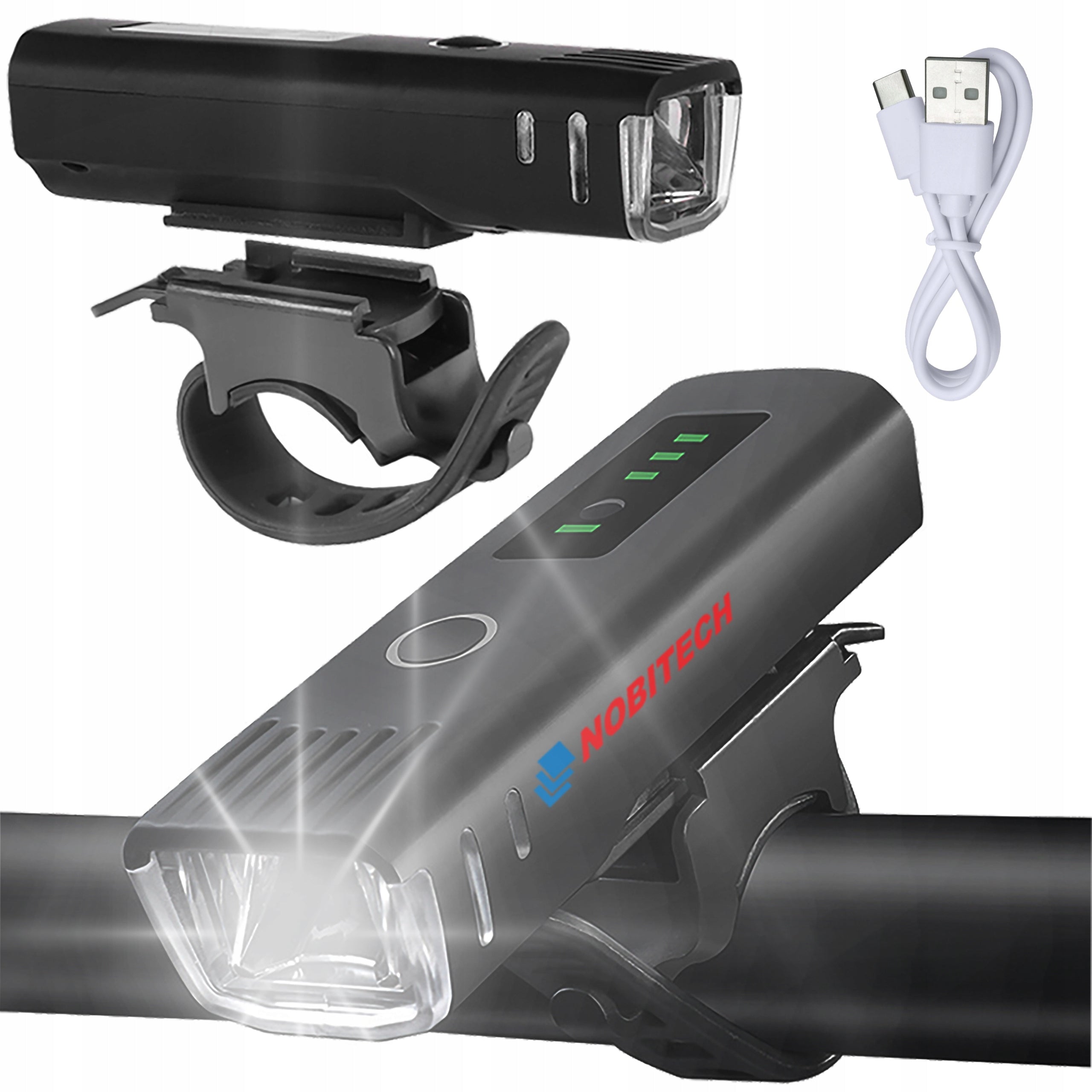 BICYCLE LIGHT FRONT LED USB FRONT HANDLEBAR STRONG DUSK SENSOR