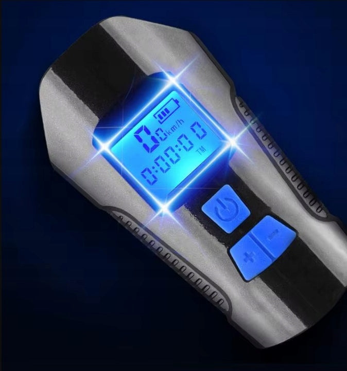 BICYCLE LIGHT FRONT REAR BICYCLE COUNTER SPEEDOMETER HORN 5IN1 LED Packaging status original