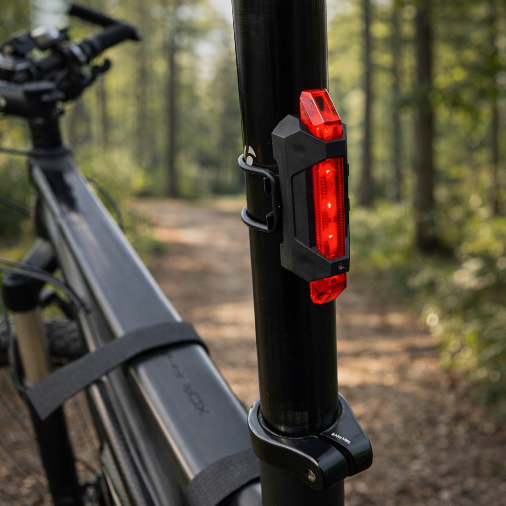 BICYCLE LIGHT FRONT REAR LED FLASHLIGHT WATERPROOF USB RECHARGEABLE STRONG Packaging status original