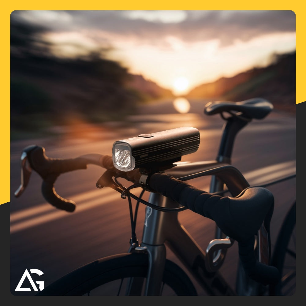 BICYCLE LIGHT FRONT REAR LED FRONT REAR RECHARGEABLE FLASHLIGHT 2x USB Packaging status original