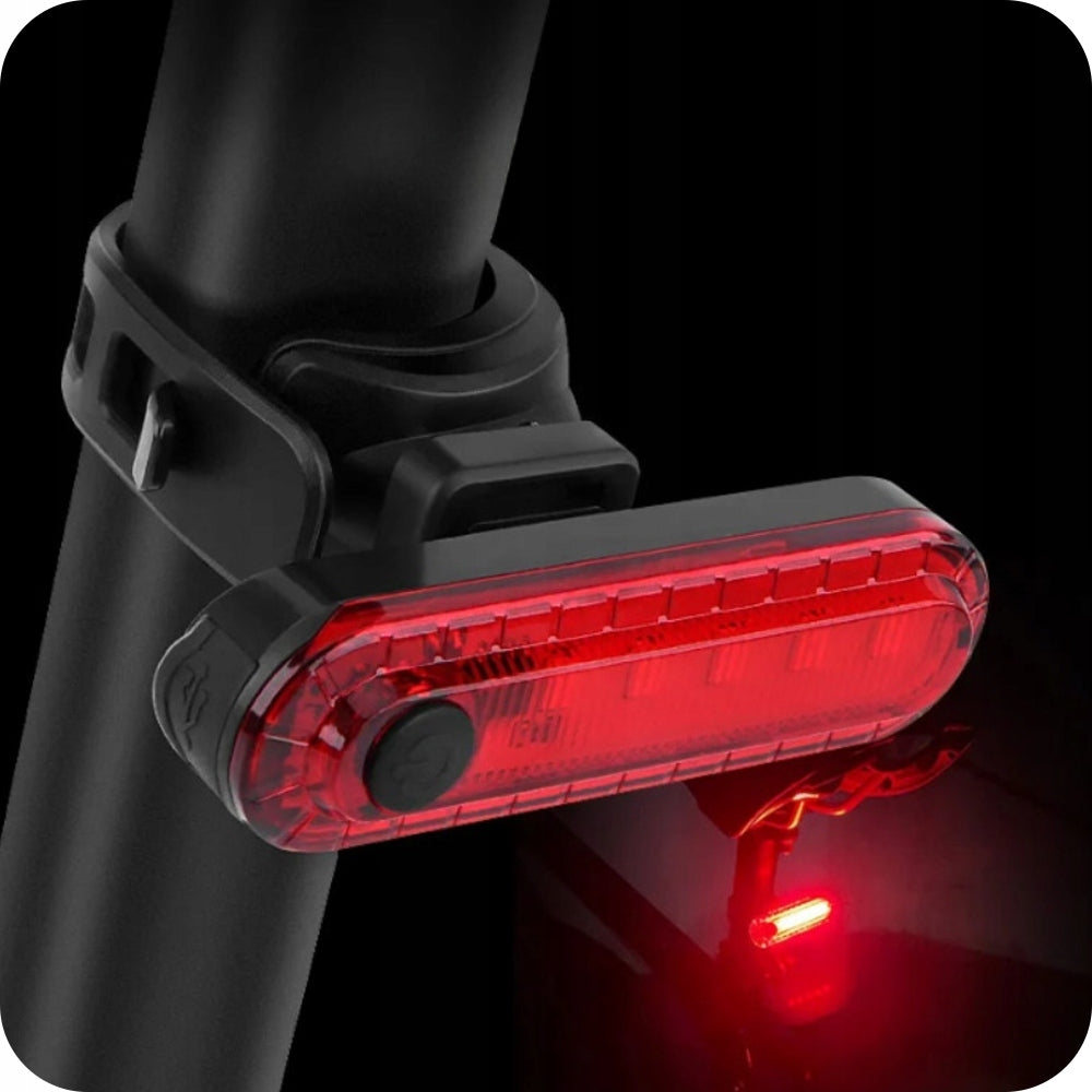 BICYCLE LIGHT FRONT REAR LED FRONT RECHARGEABLE USB LIGHT SET Brand DexXer