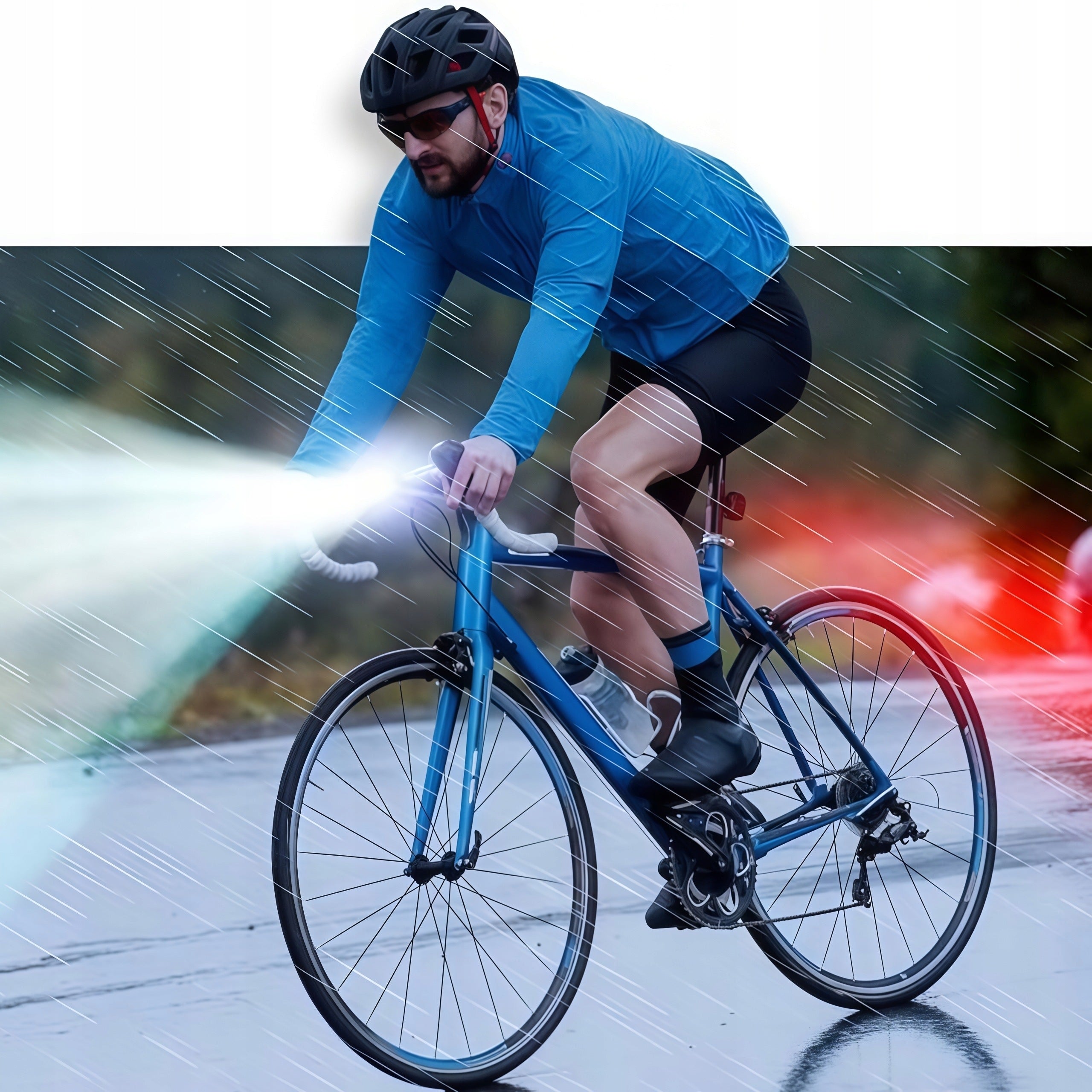 BICYCLE LIGHT FRONT REAR LED FRONT RECHARGEABLE USB LIGHT SET Brand no brand