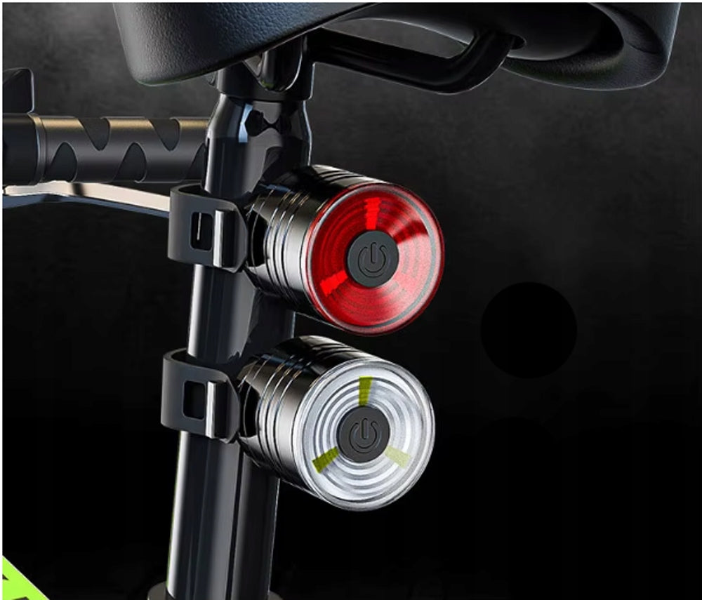 BICYCLE LIGHT FRONT REAR LED LIGHT FOR BICYCLE HANDLEBAR STRONG SET Light source LED