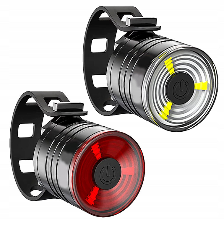BICYCLE LIGHT FRONT REAR LED LIGHT FOR BICYCLE HANDLEBAR STRONG SET