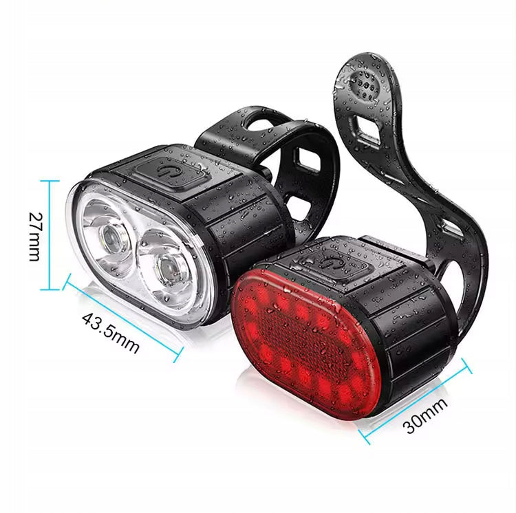 BICYCLE LIGHT FRONT REAR LED LIGHT FOR BICYCLE HANDLEBAR STRONG USB Brand no brand
