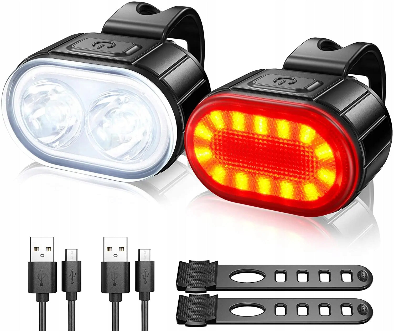 BICYCLE LIGHT FRONT REAR LED LIGHT FOR BICYCLE HANDLEBAR STRONG USB Manufacturer code scxzcs383