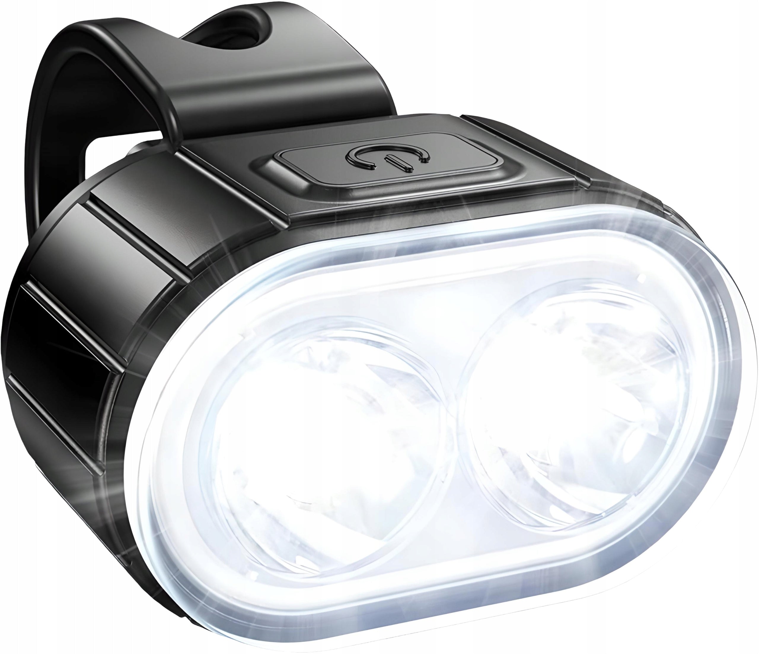 BICYCLE LIGHT FRONT REAR LED LIGHT FOR BICYCLE HANDLEBAR STRONG USB Model ZESTAW LAMPKA ROWEROWA - M221