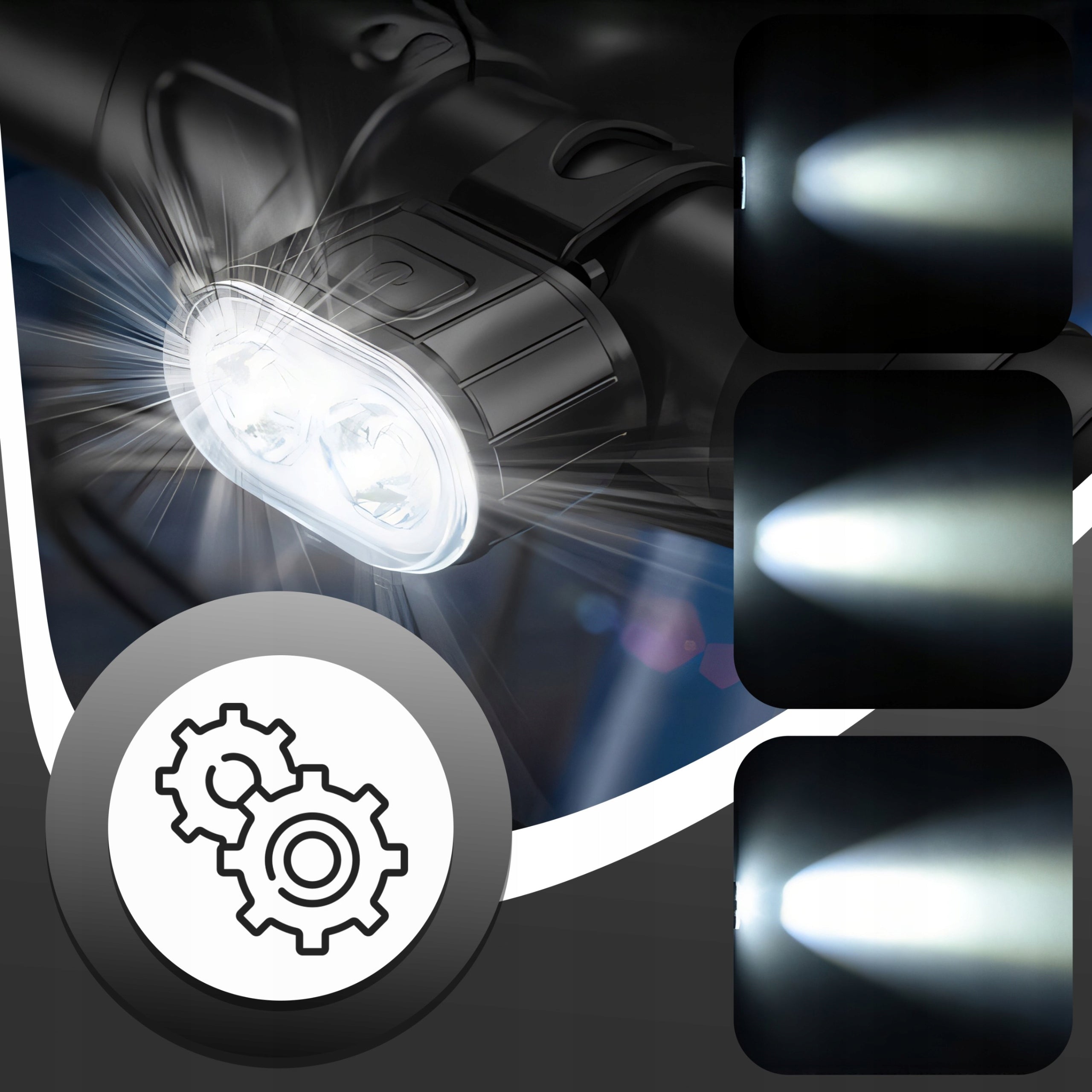 BICYCLE LIGHT FRONT REAR LED STRONG BATTERY FOR BIKE FRONT SET Kind set