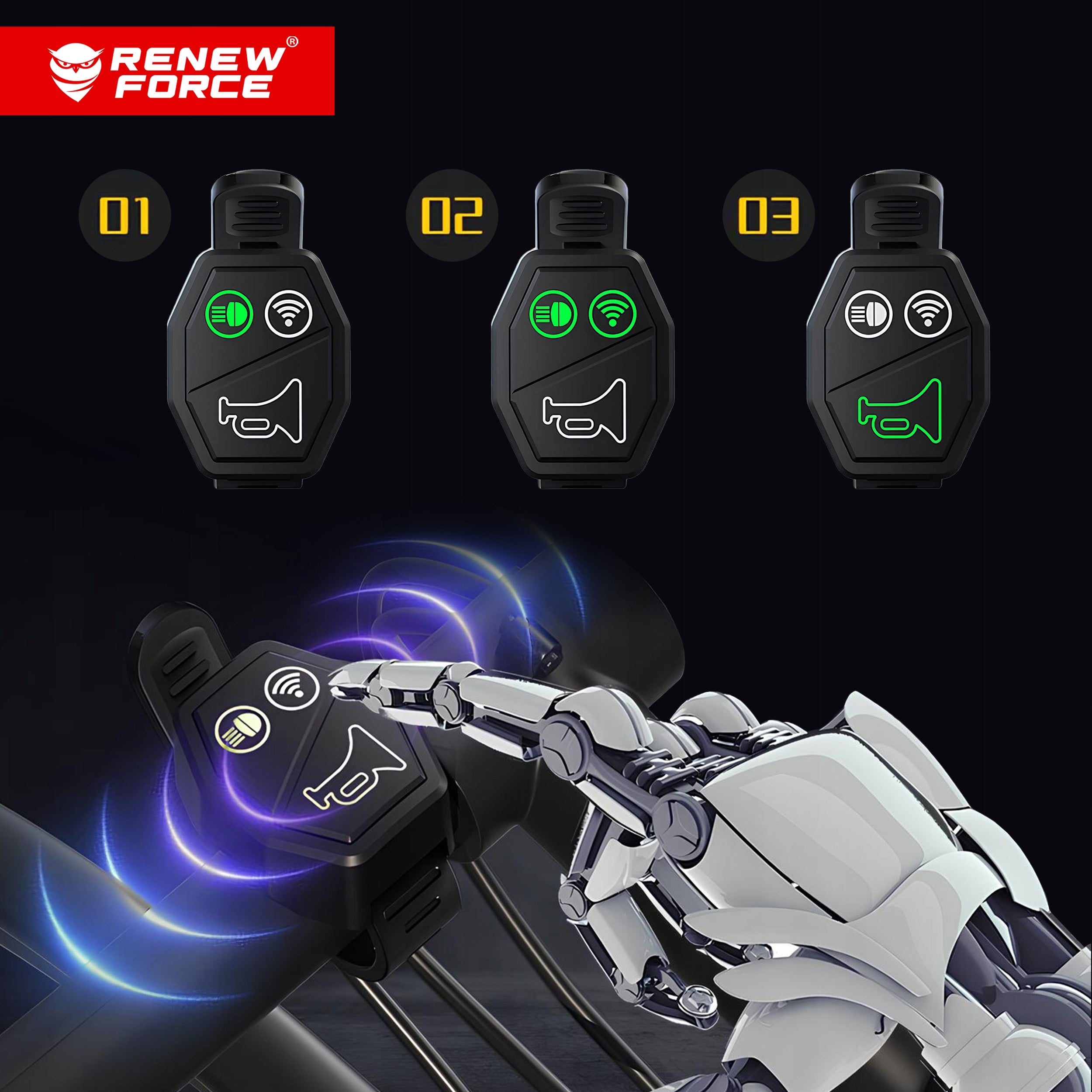 BICYCLE LIGHT FRONT REAR PILOT HORN 1200lm 2000mAh FOR BICYCLE 13H Light beam 1200 lm