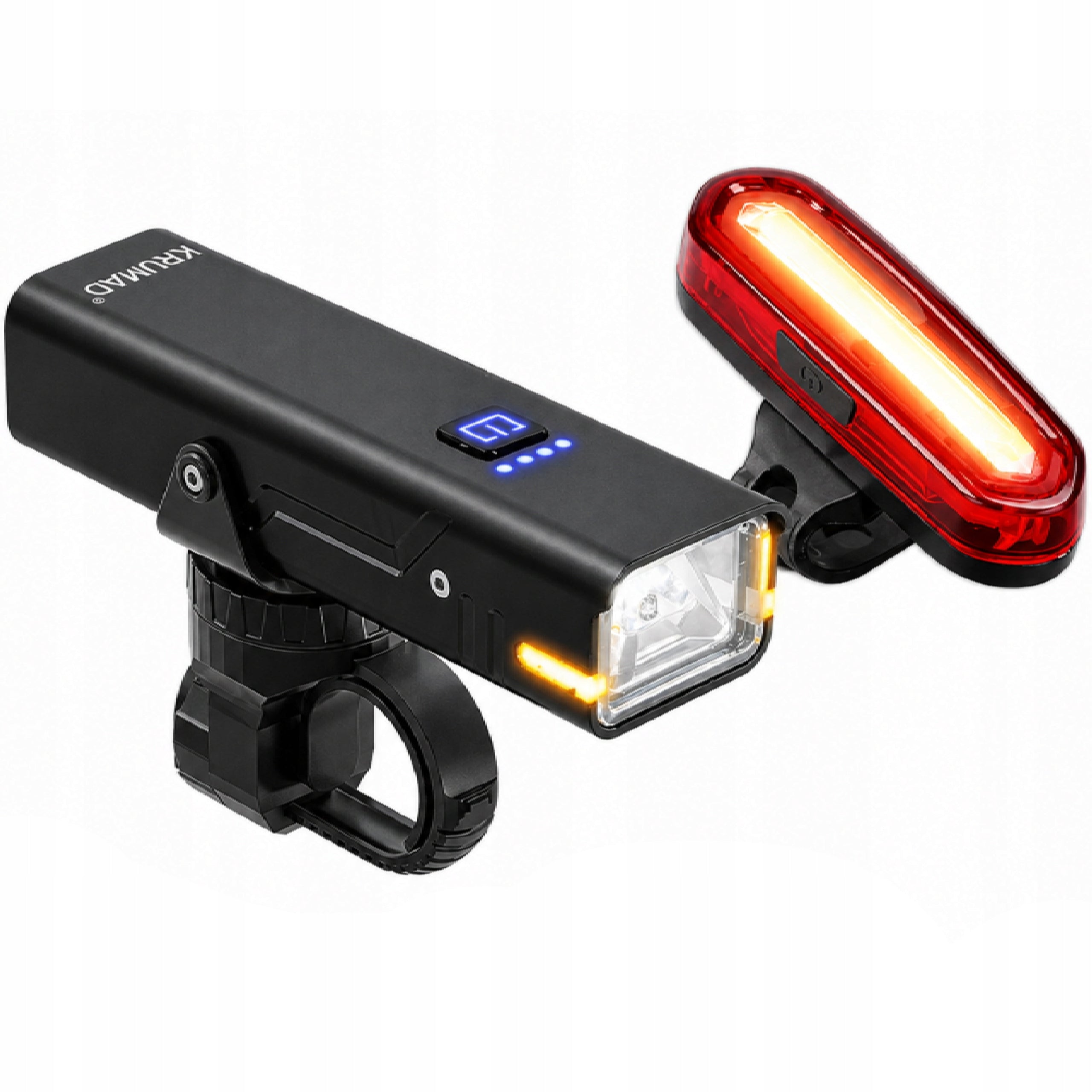 BICYCLE LIGHT FRONT REAR STRONG LED FRONT REAR FLASHLIGHT SET OF 5 MODES Packaging status original