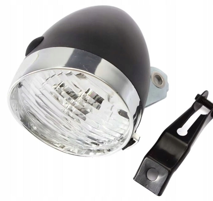 BICYCLE LIGHT FRONT RETRO LED BLACK 3 LEDS Brand no brand