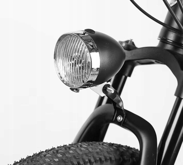 BICYCLE LIGHT FRONT RETRO LED BLACK 3 LEDS Light source LED