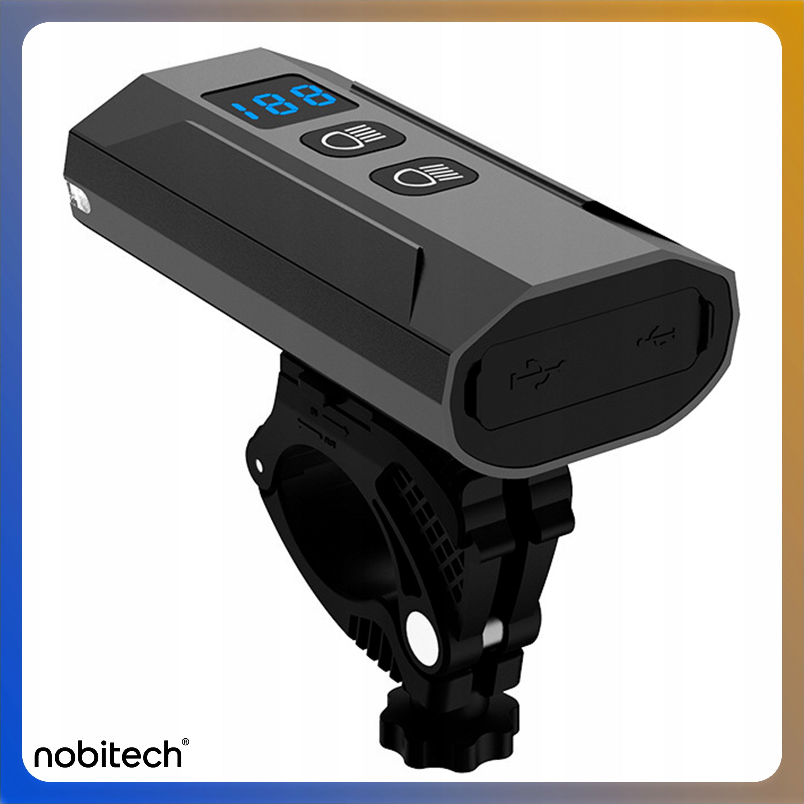BICYCLE LIGHT FRONT USB STRONG ON HANDLEBAR FRONT CORDLESS HOLDER Light beam 1200 lm
