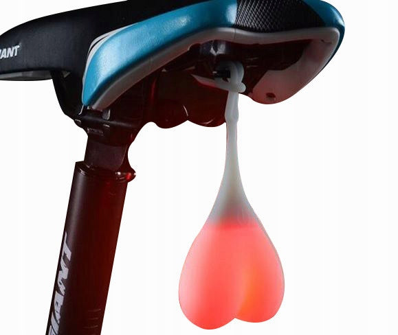 BICYCLE LIGHT "HEART" EGGS SILICONE LED BATTERY OPERATED BICYCLE LIGHTS Batteries included no
