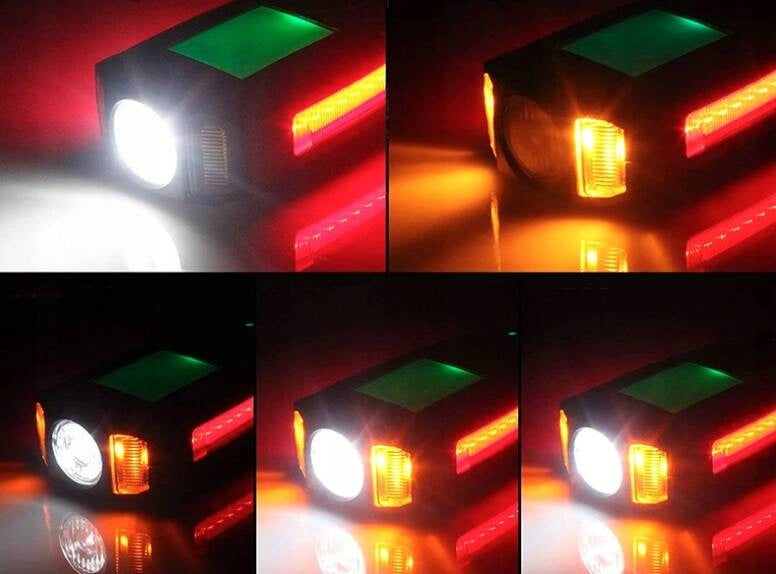 BICYCLE LIGHT LAMP WITH ALARM COUNTER HORN METER ALARM Brand Gotel