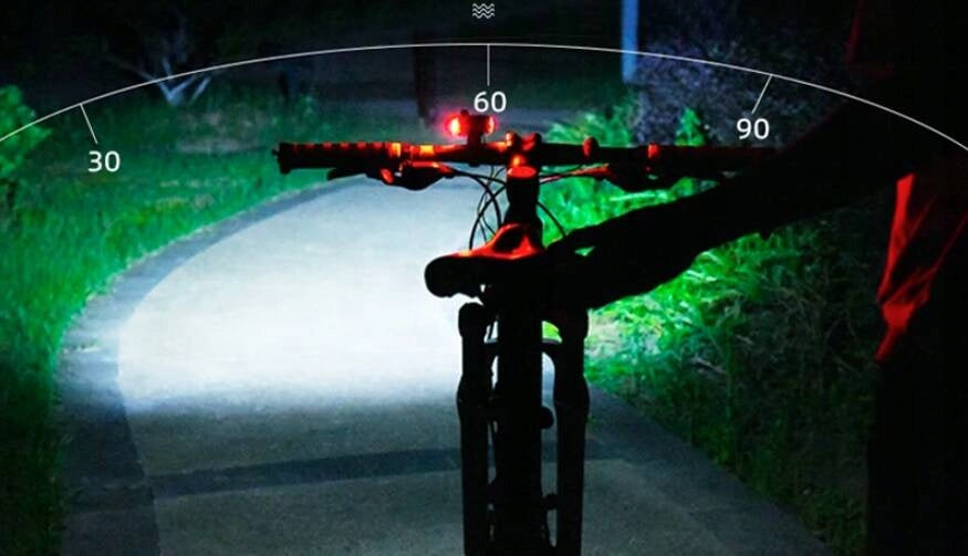 BICYCLE LIGHT LAMP WITH ALARM COUNTER HORN METER ALARM Manufacturer code L8R