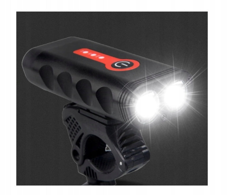 BICYCLE LIGHT LED BIKE FLASHLIGHT FRONT REAR SET 1800lm STRONG DURABLE Power supply USB