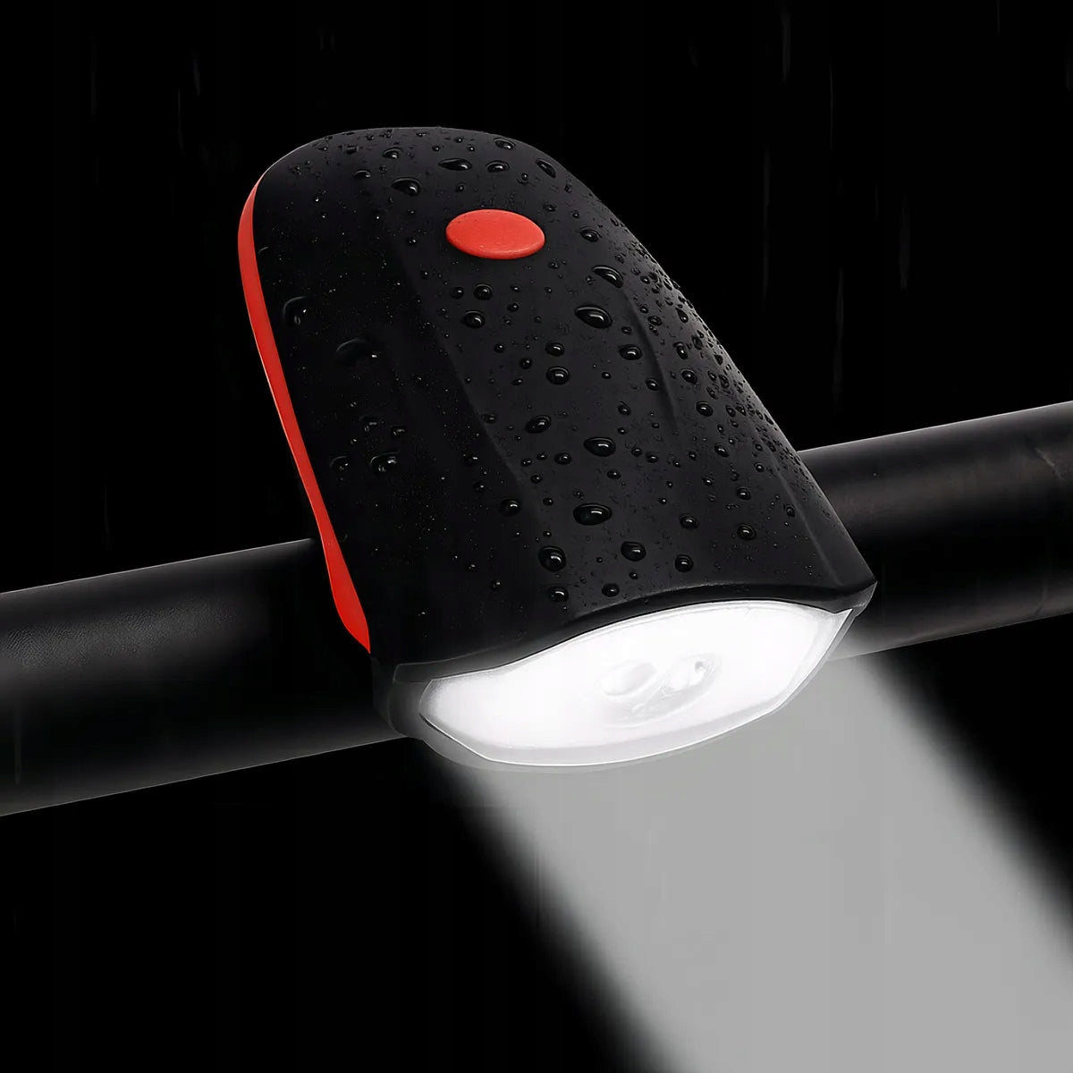 BICYCLE LIGHT LED FRONT FOR BIKE USB HORN Light beam 250 lm