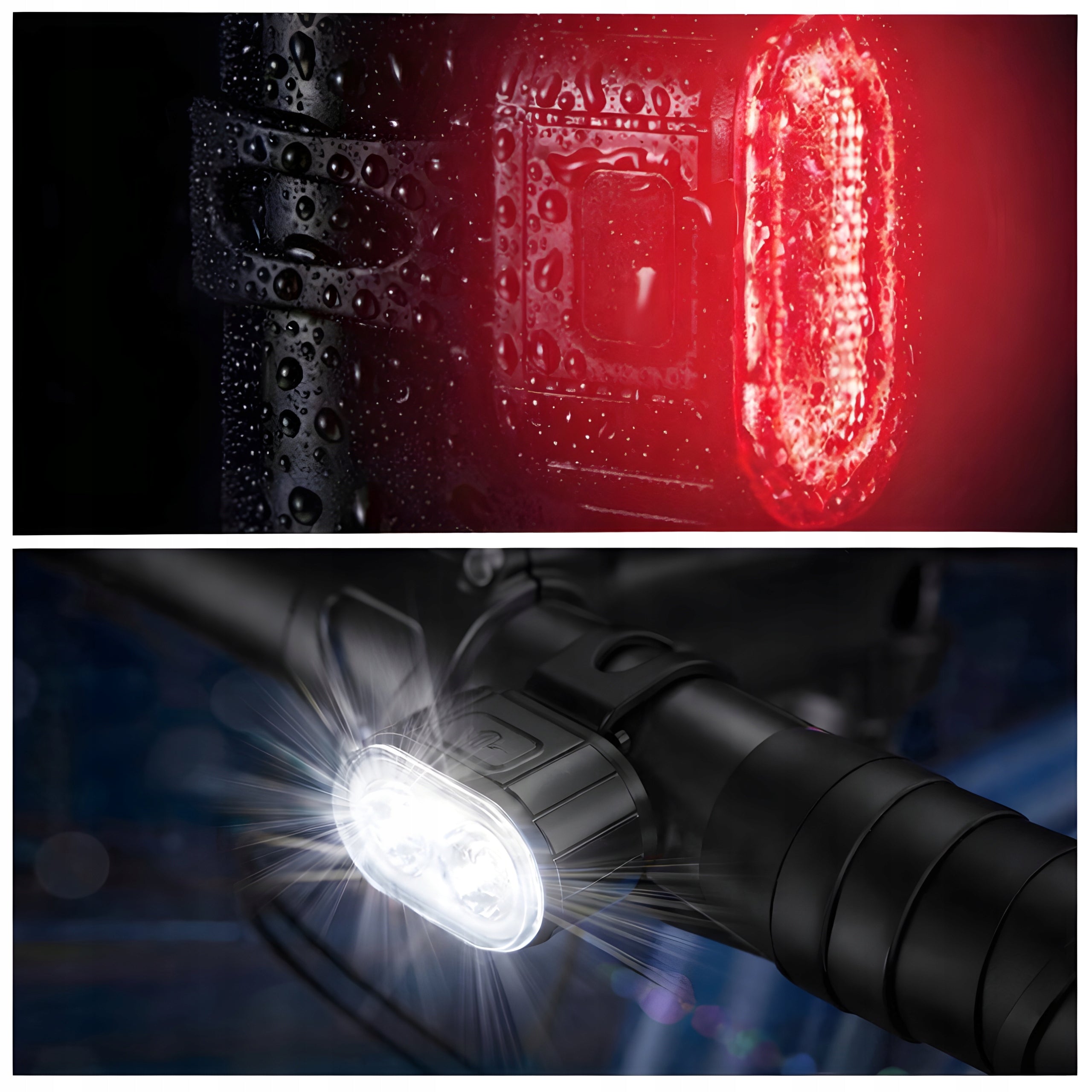 BICYCLE LIGHT LED FRONT REAR STRONG FRONT REAR BATTERY FOR BIKE Kind set
