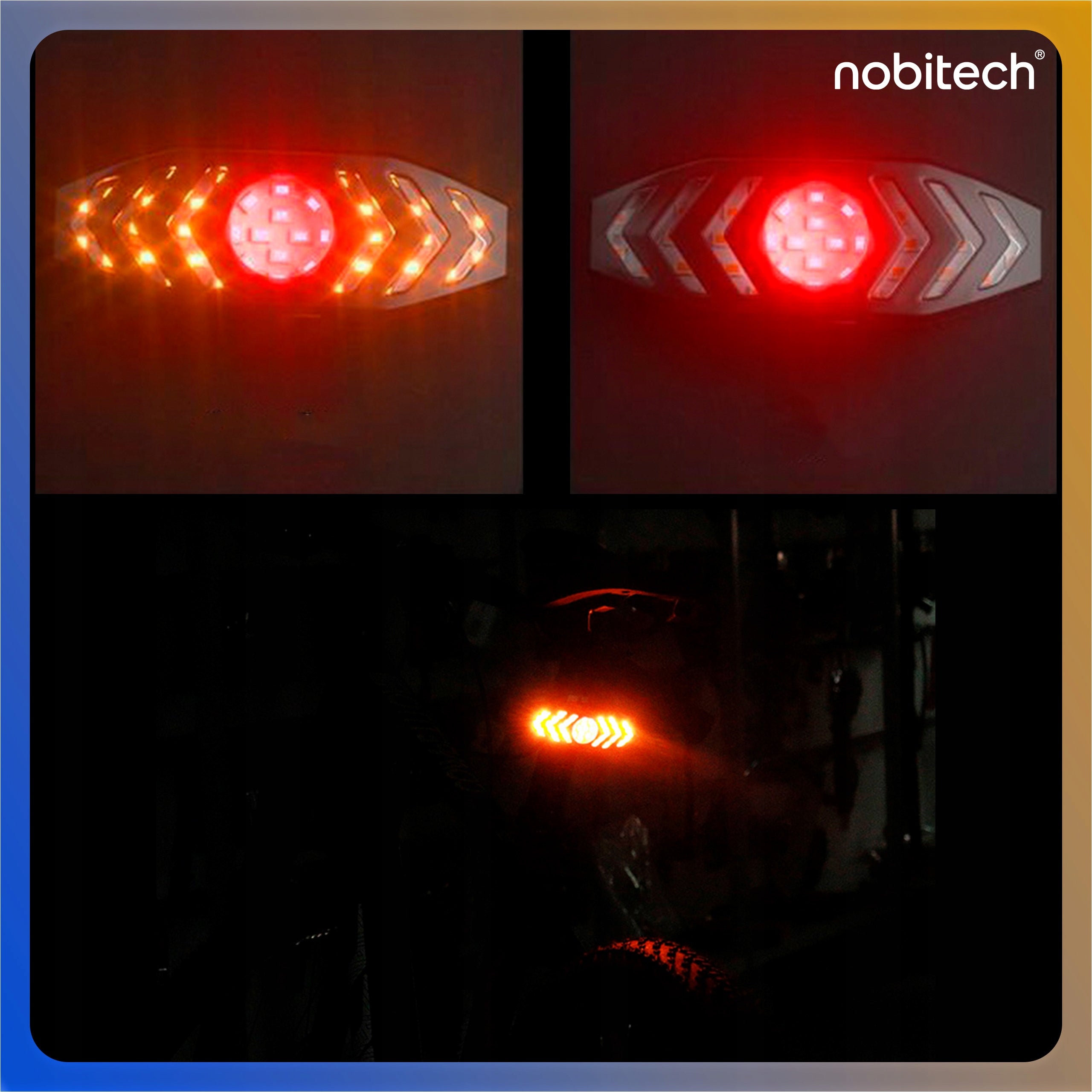 BICYCLE LIGHT LED REAR DIRECTION INDICATOR BIKE BEACON USB REAR REMOTE CONTROL Kind rear-facing