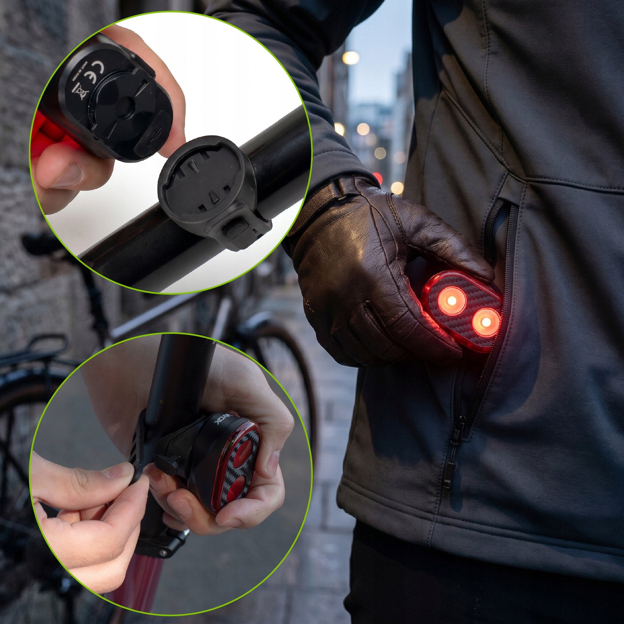 BICYCLE LIGHT LED REAR USB BACK RECHARGEABLE WATERPROOF LIGHT VAYOX Light source LED