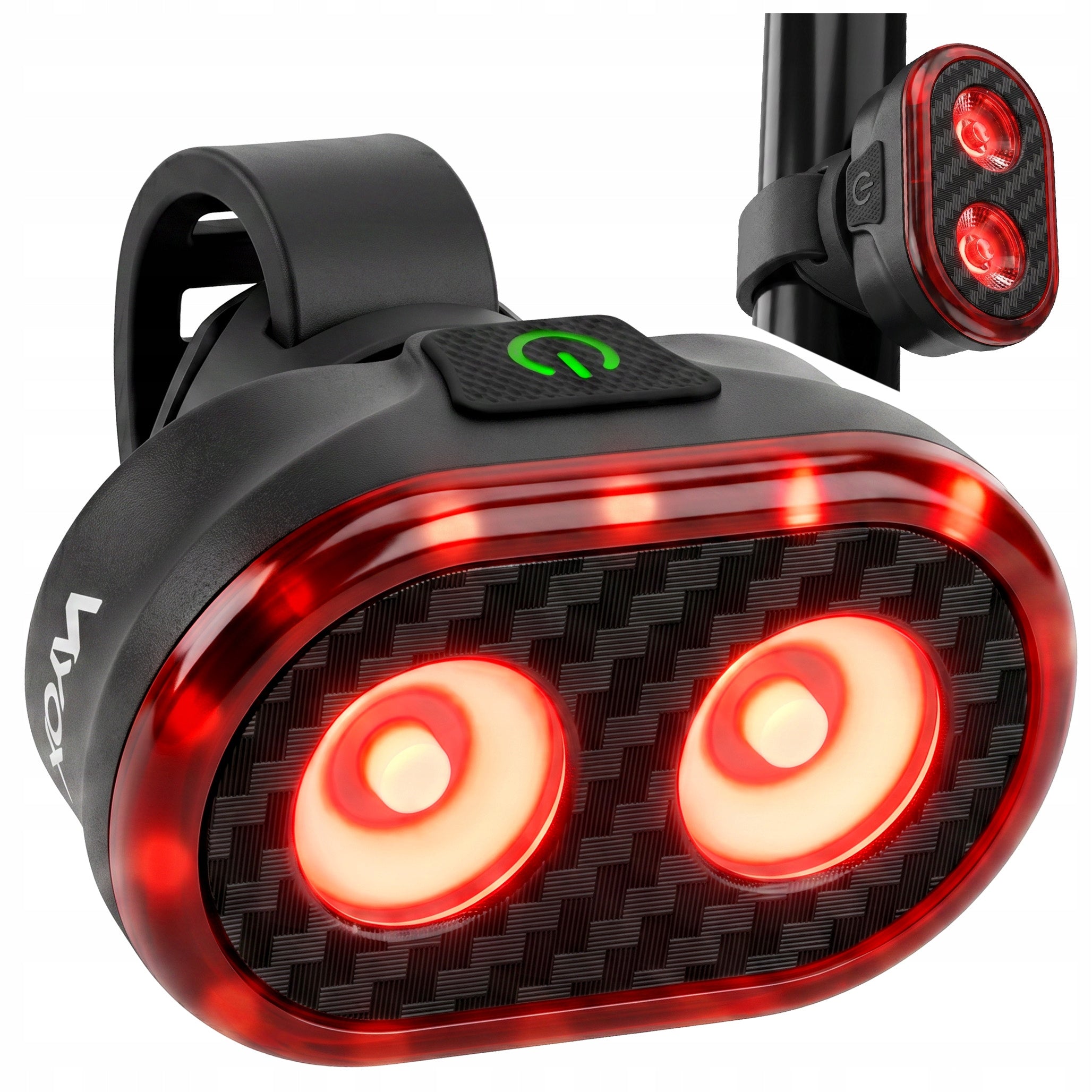 BICYCLE LIGHT LED REAR USB BACK RECHARGEABLE WATERPROOF LIGHT VAYOX